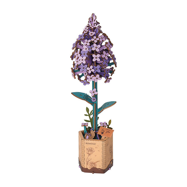 Flower Bouquet DIY 3D Wooden Puzzle Floral Craft Kit Creative Home Decor Gift